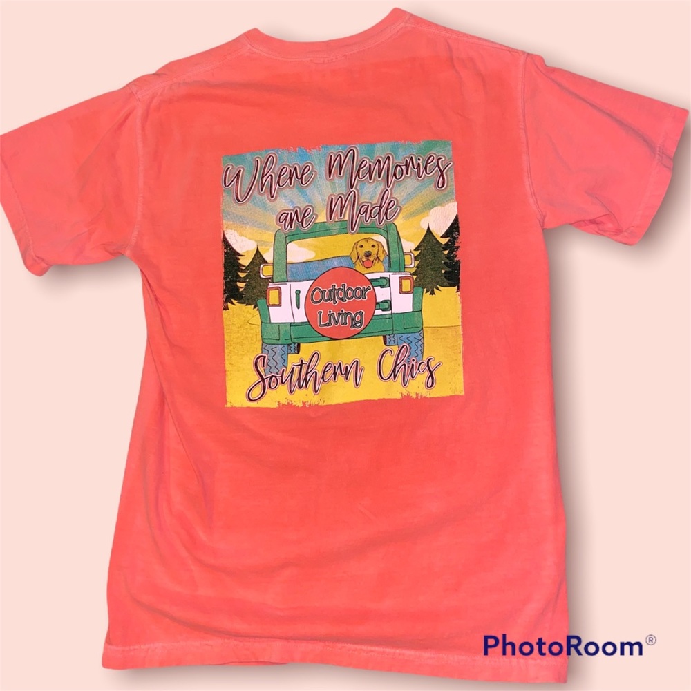 Southern Chics Tshirt Jeep Dog Size Small